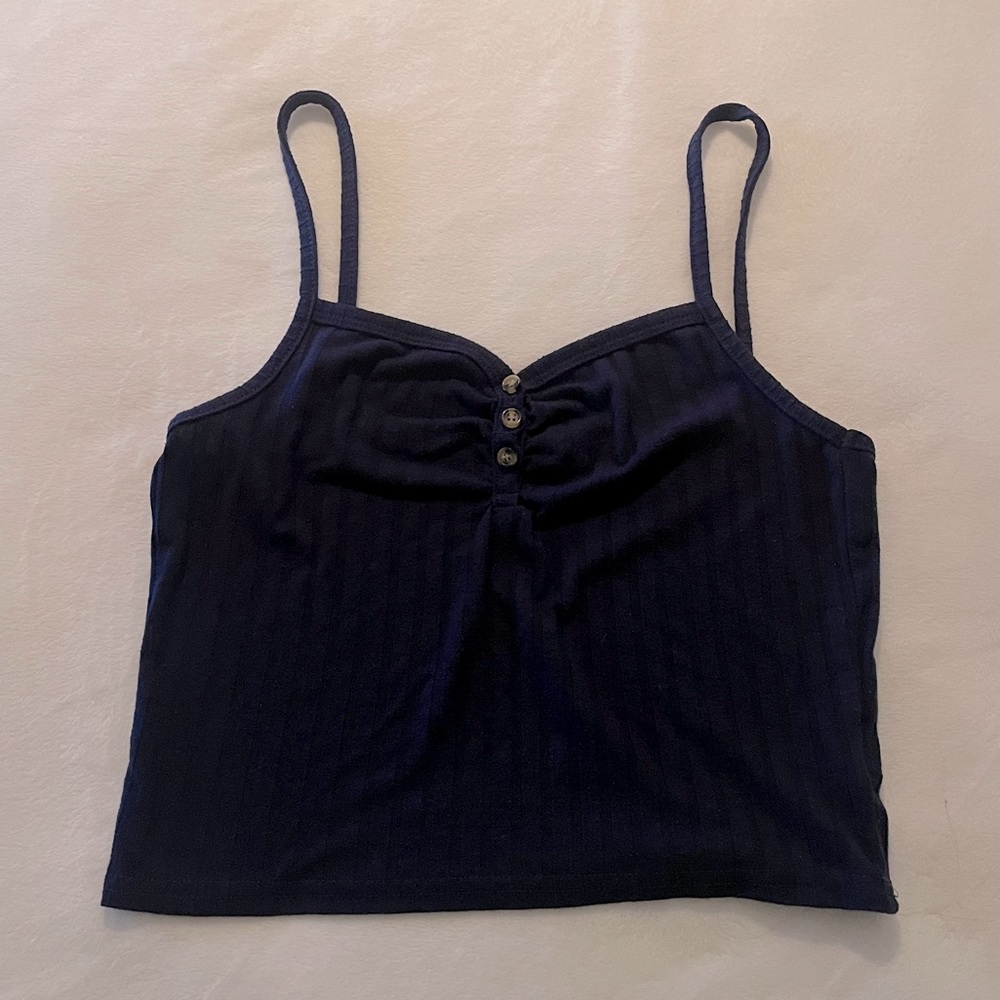 TopShop Navy Women’s Crop Top